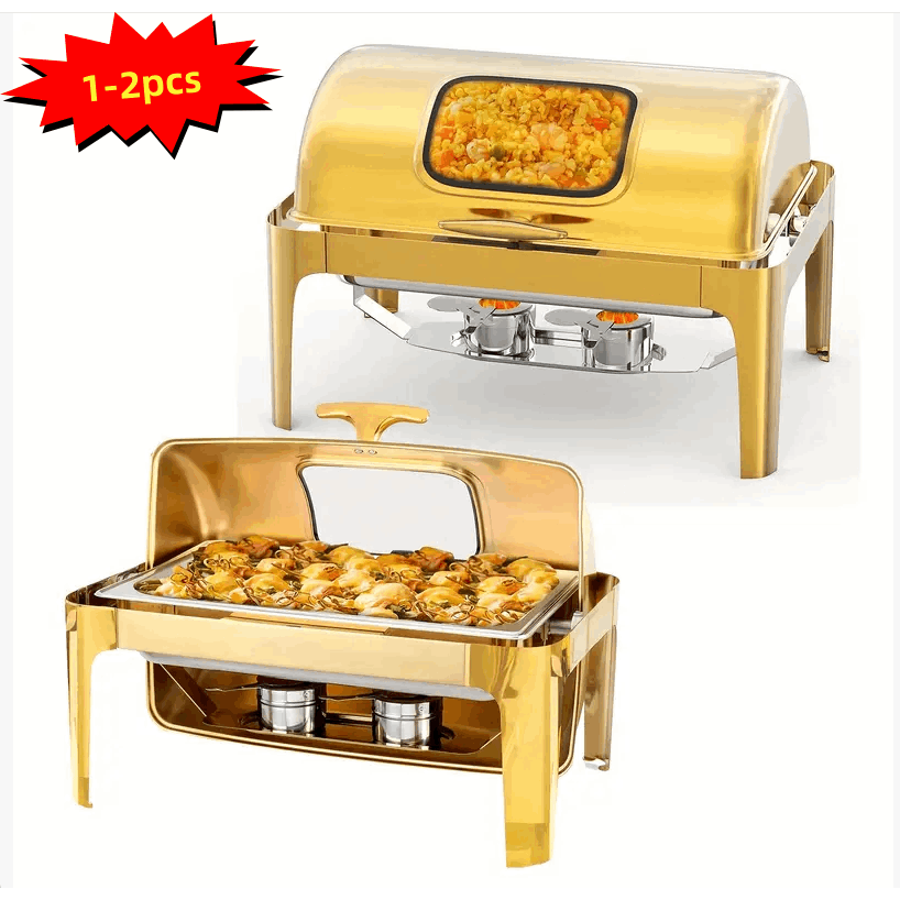 Heavy Equipment Kitchen - MEFFIR 9QT Commercial Gold Rolled Top