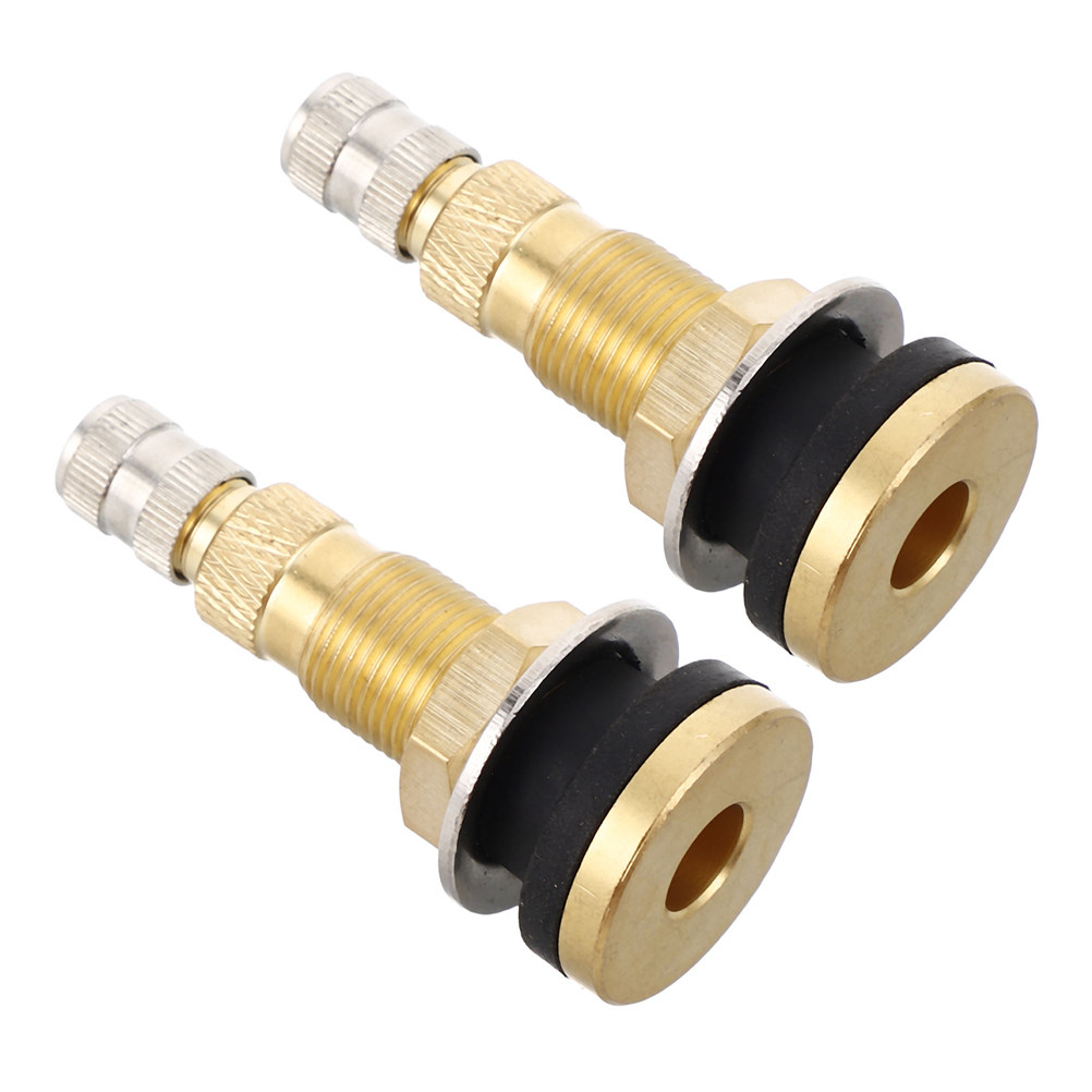 Heavy Equipment Tires - 2Pcs All-Copper Tubeless Tire Valve Stems