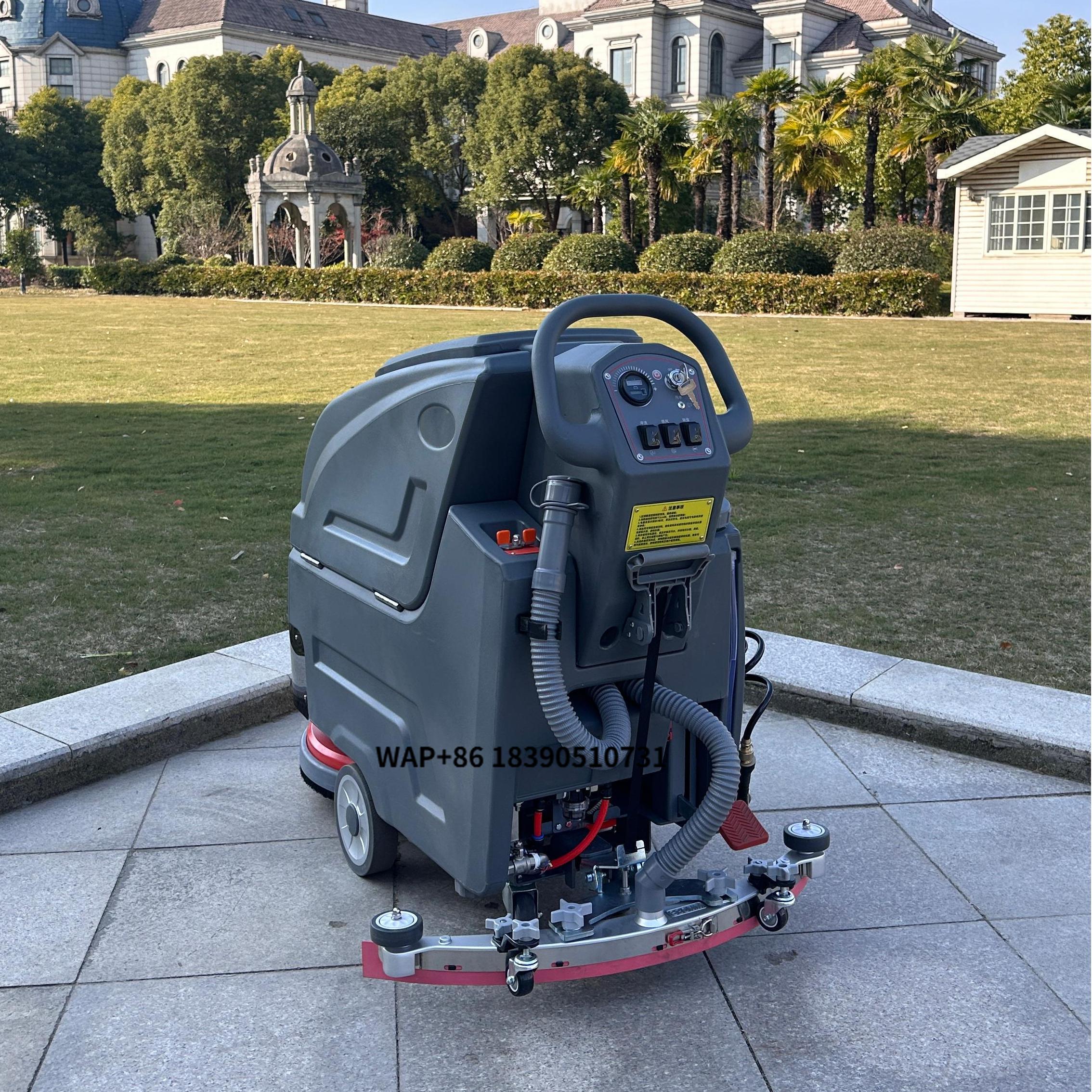 Industrial Floor Scrubber - Hand Pushing Floor Cleaning Equipment for