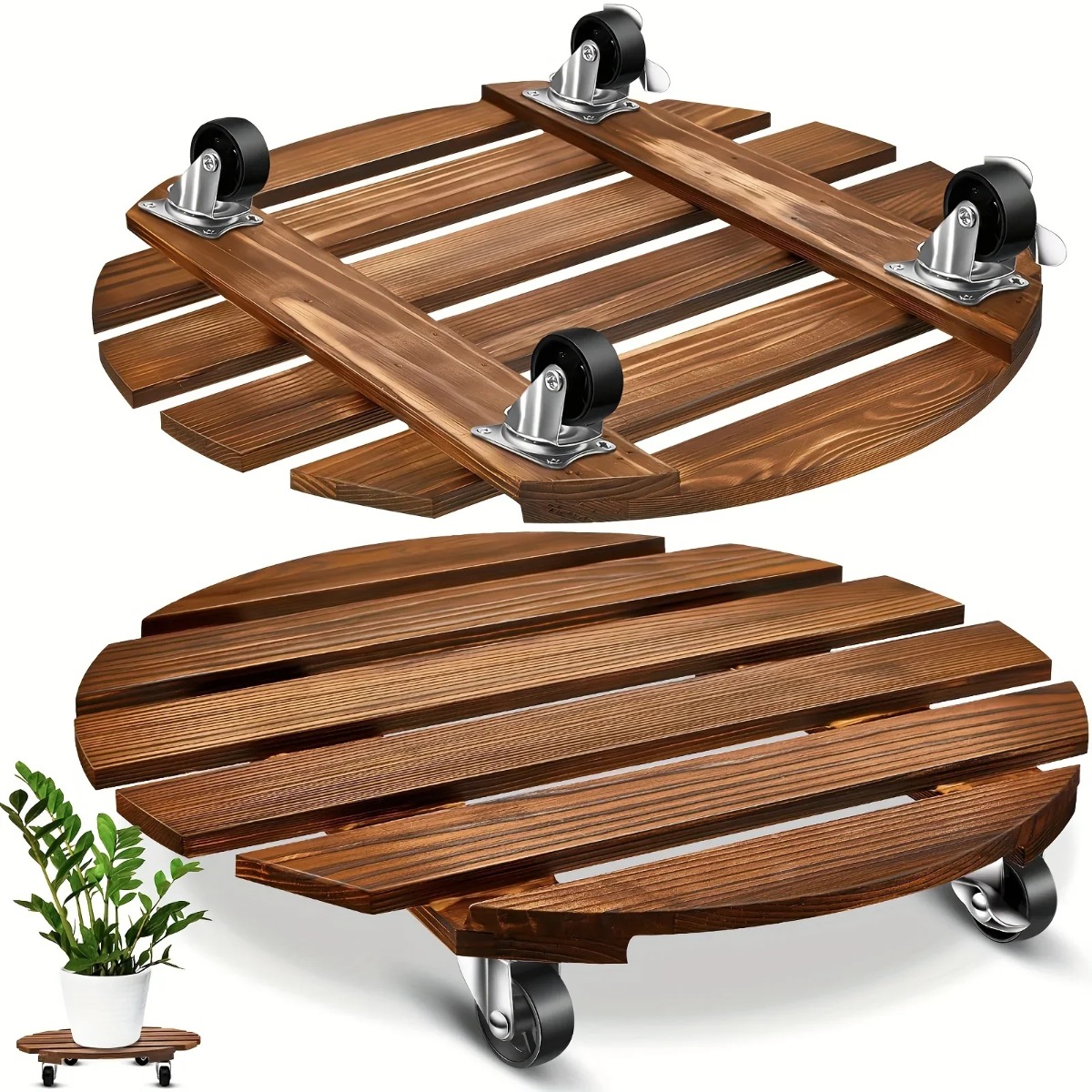 Heavy Equipment Tires - Heavy Duty Plant Caddy with Wheels