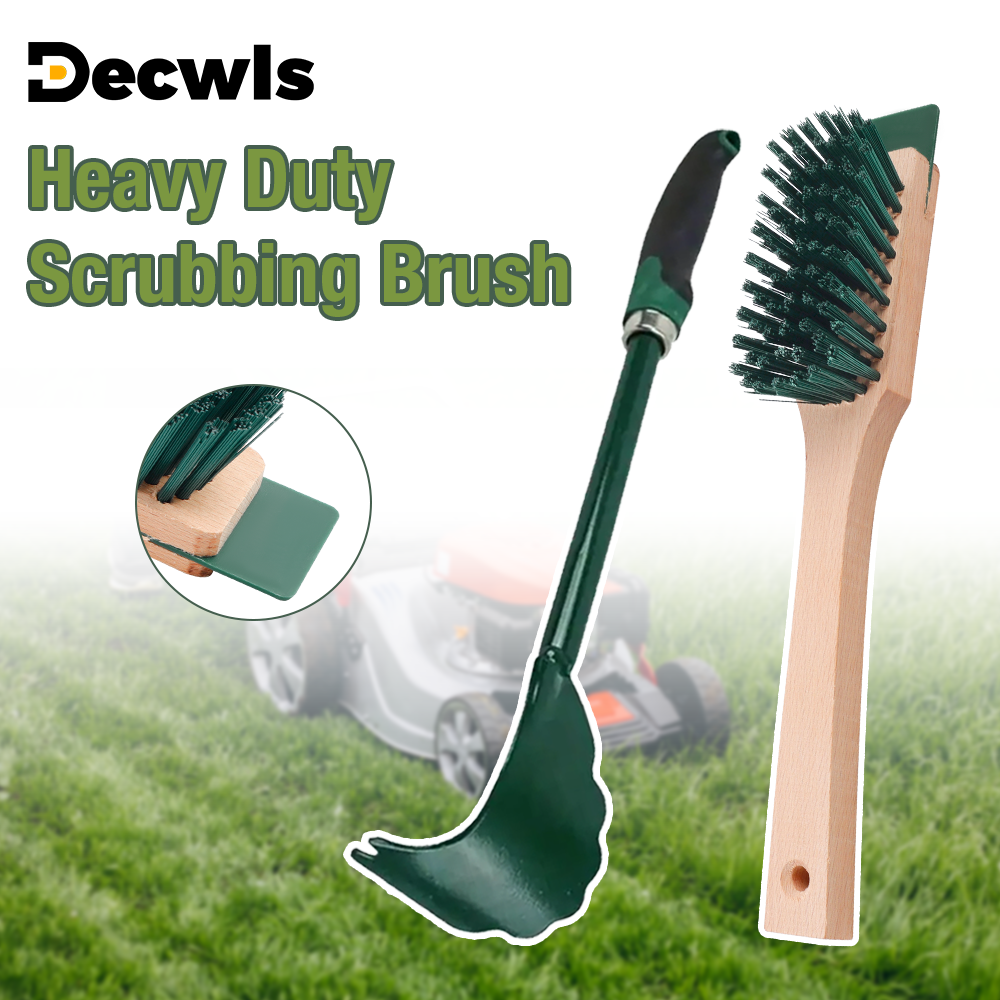 Heavy Equipment Scraper - Heavy Duty Mower Bristle Brush with