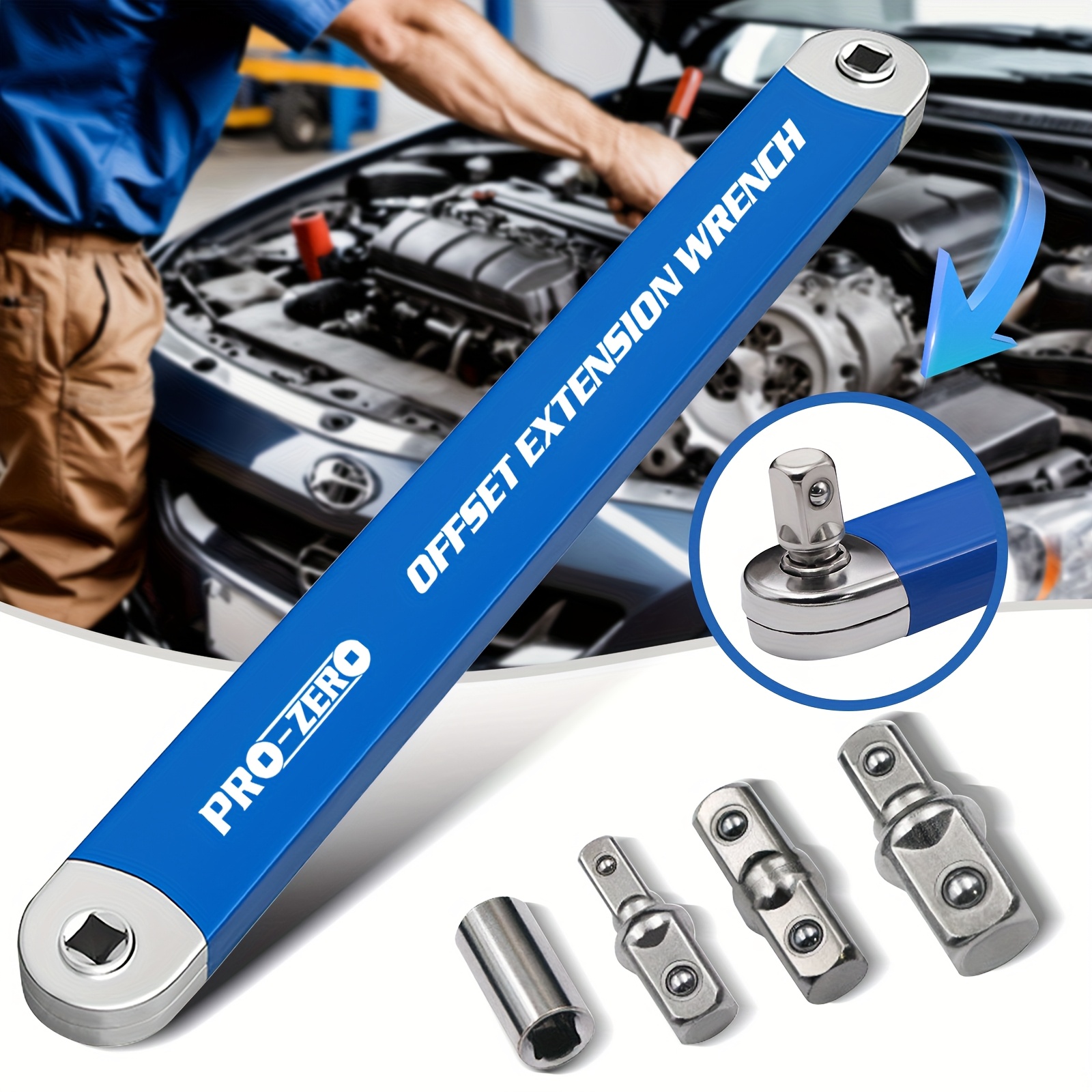 Heavy Equipment Mechanic - 1pc heavy-duty extension wrench, 15-inch impact-resistant