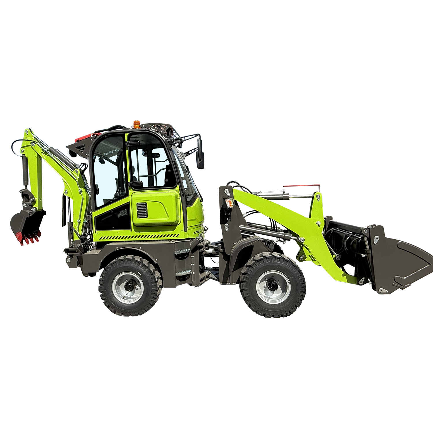 Mini Backhoe Loader 4WD Euro 5 - مراجعة Tractor Backhoe وسعره