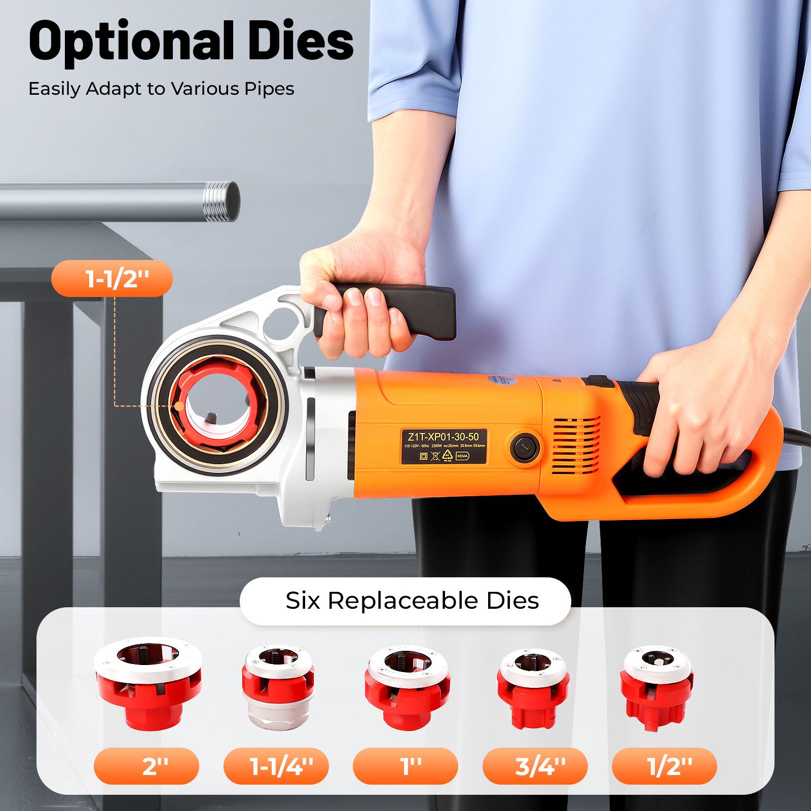 2300W Electric Pipe Threading  - مراجعة Pipe Threading Machine وسعره