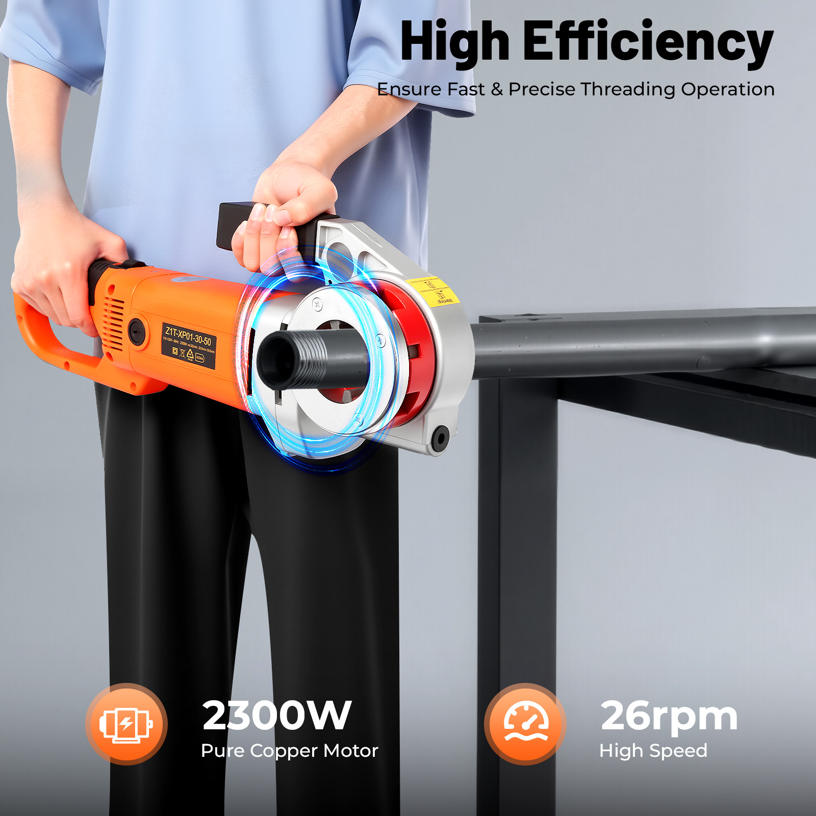 2300W Electric Pipe Threading  - مراجعة Pipe Threading Machine وسعره