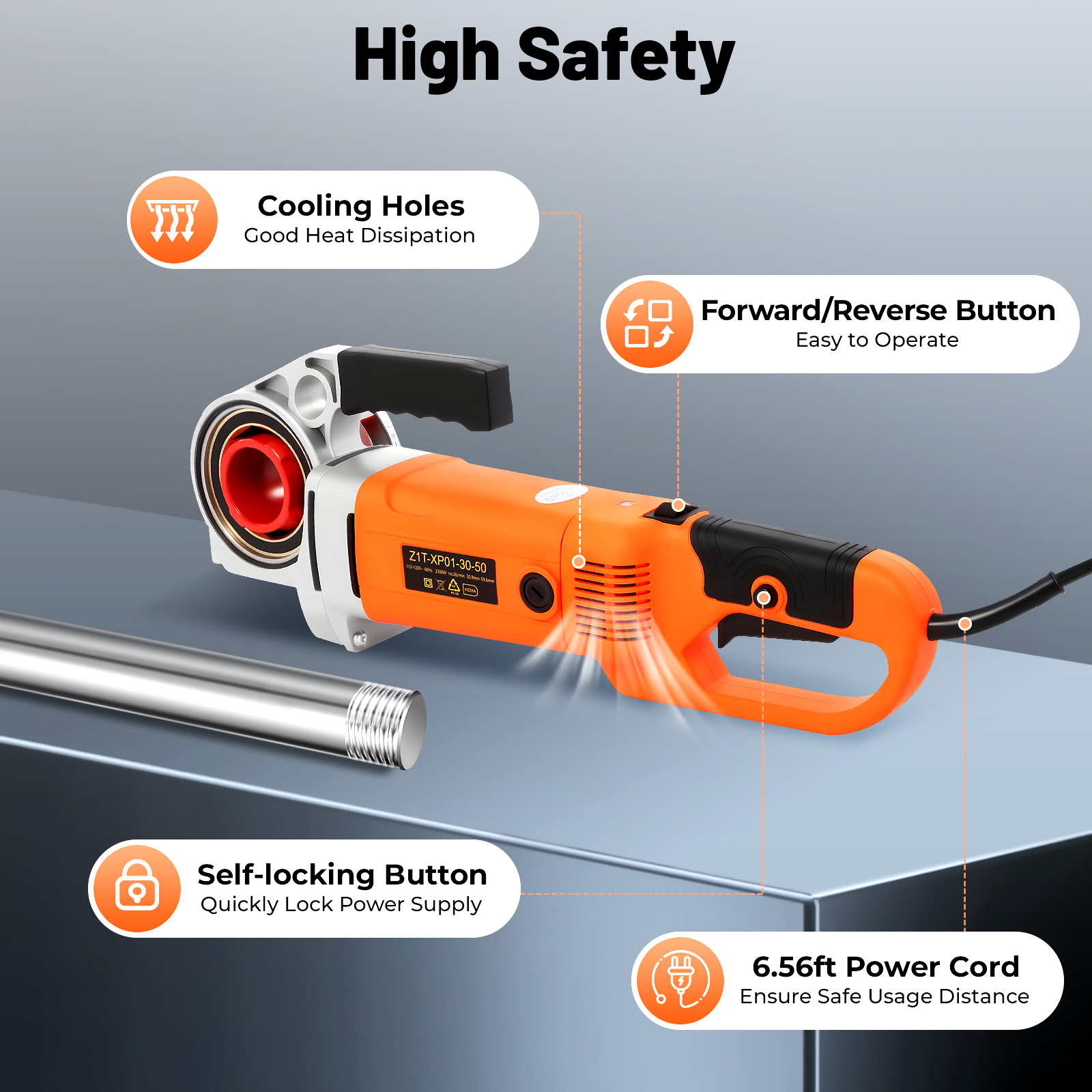 2300W Electric Pipe Threading  - مراجعة Pipe Threading Machine وسعره