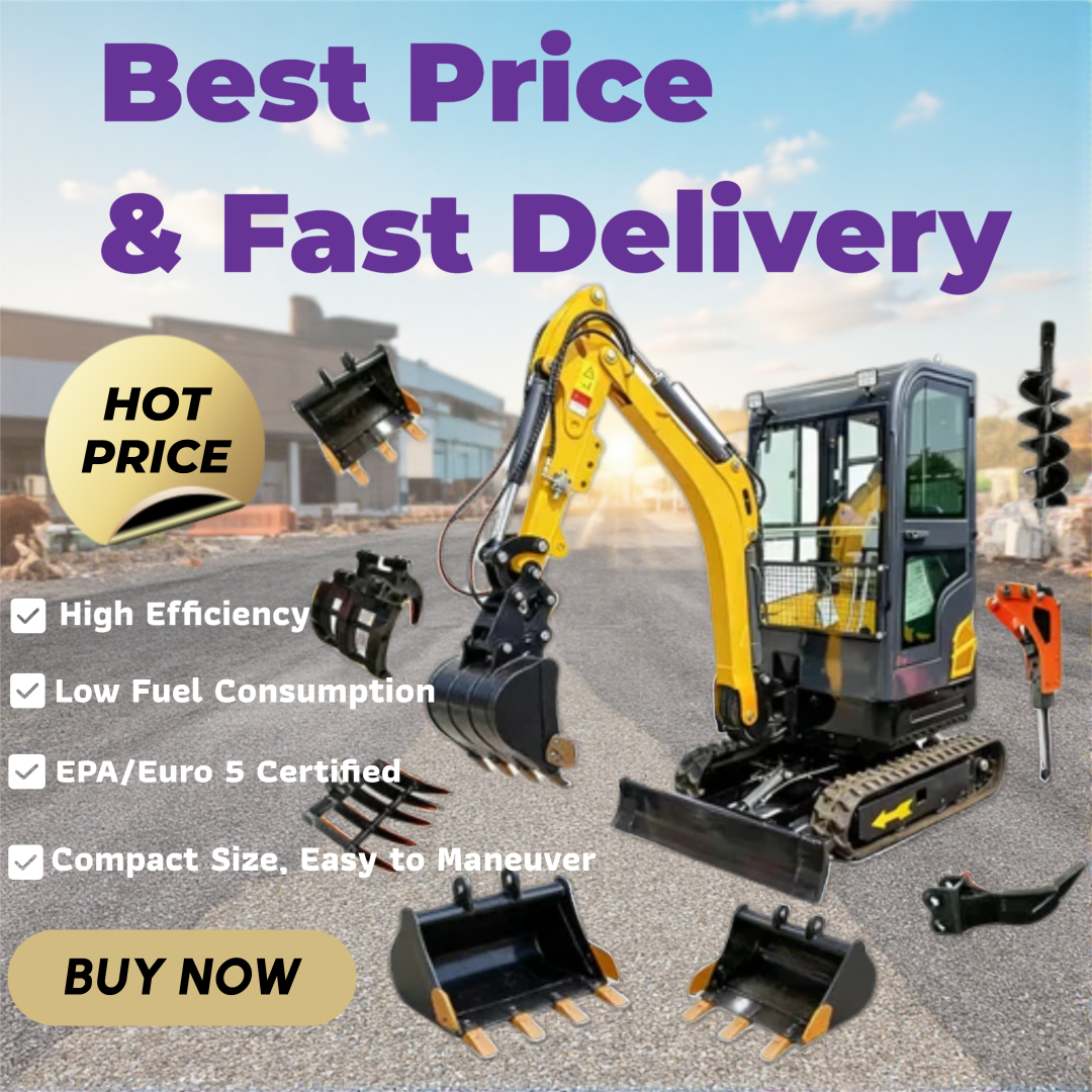 Mini Excavator 1.5Tons Pilot C - مراجعة Tractor Backhoe وسعره