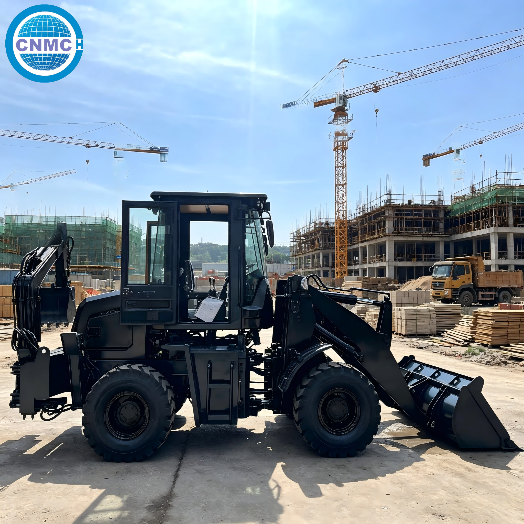 CN10-80 4x4 Wheel Excavator Lo - مراجعة Tractor Backhoe وسعره