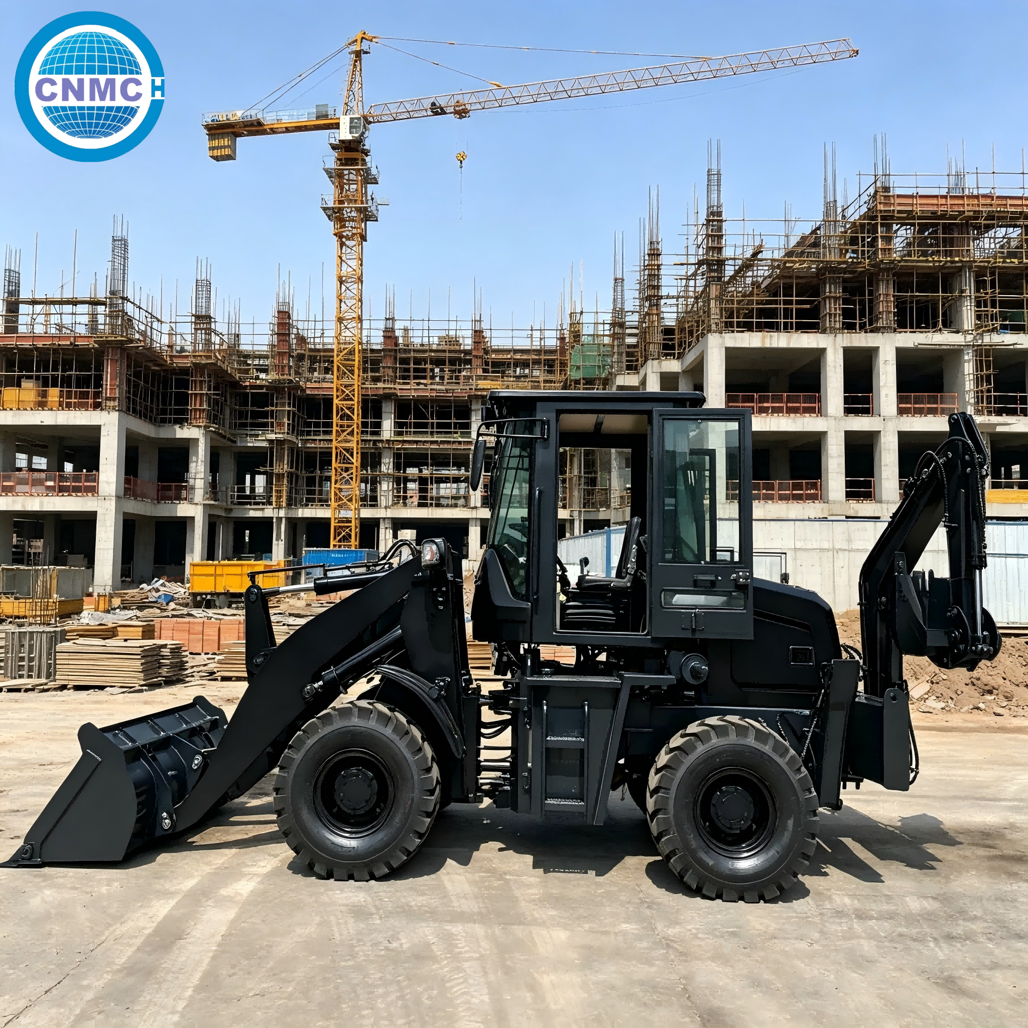CN10-80 4x4 Wheel Excavator Lo - مراجعة Tractor Backhoe وسعره