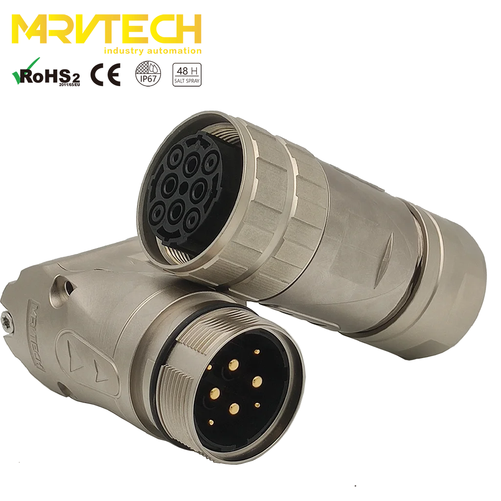 Marvtech 8 Pin Male Female Str - مراجعة Heavy Equipment Mechanic وسعره