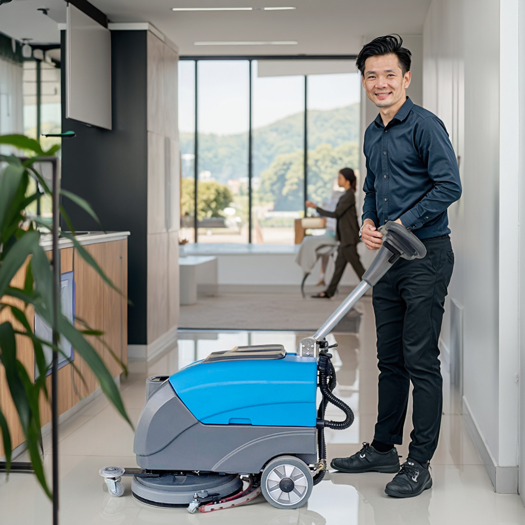 Industrial Machinery Cleaning  - مراجعة Industrial Floor Scrubber وسعره
