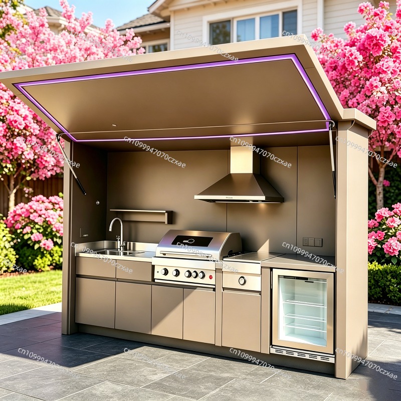 All-Weather Outdoor Kitchen Un - مراجعة Heavy Equipment Kitchen وسعره