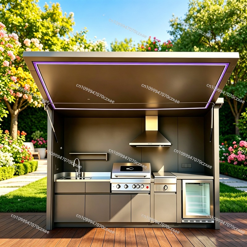 All-Weather Outdoor Kitchen Un - مراجعة Heavy Equipment Kitchen وسعره
