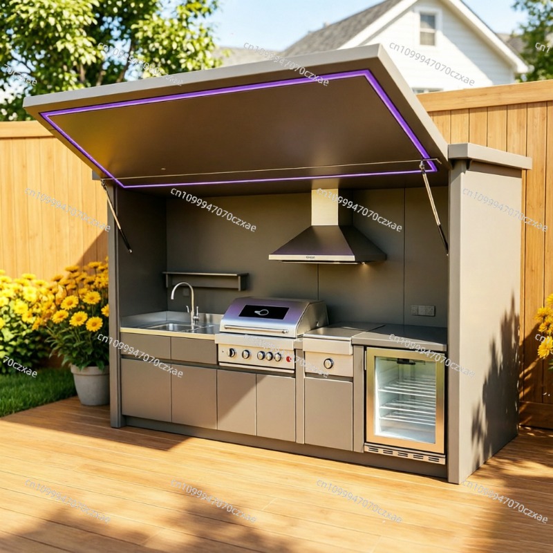 All-Weather Outdoor Kitchen Un - مراجعة Heavy Equipment Kitchen وسعره