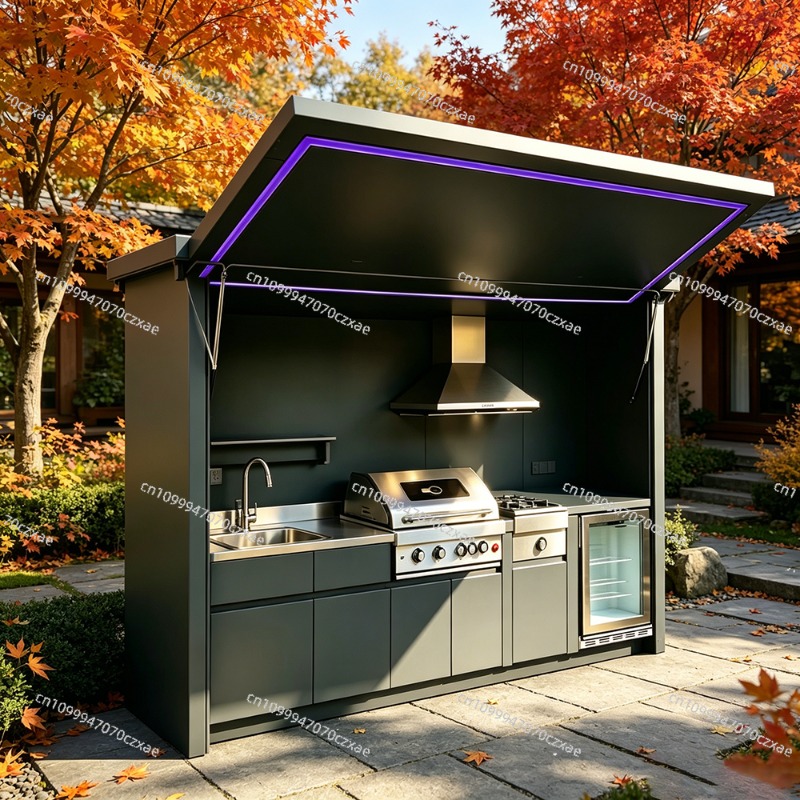 All-Weather Outdoor Kitchen Un - مراجعة Heavy Equipment Kitchen وسعره