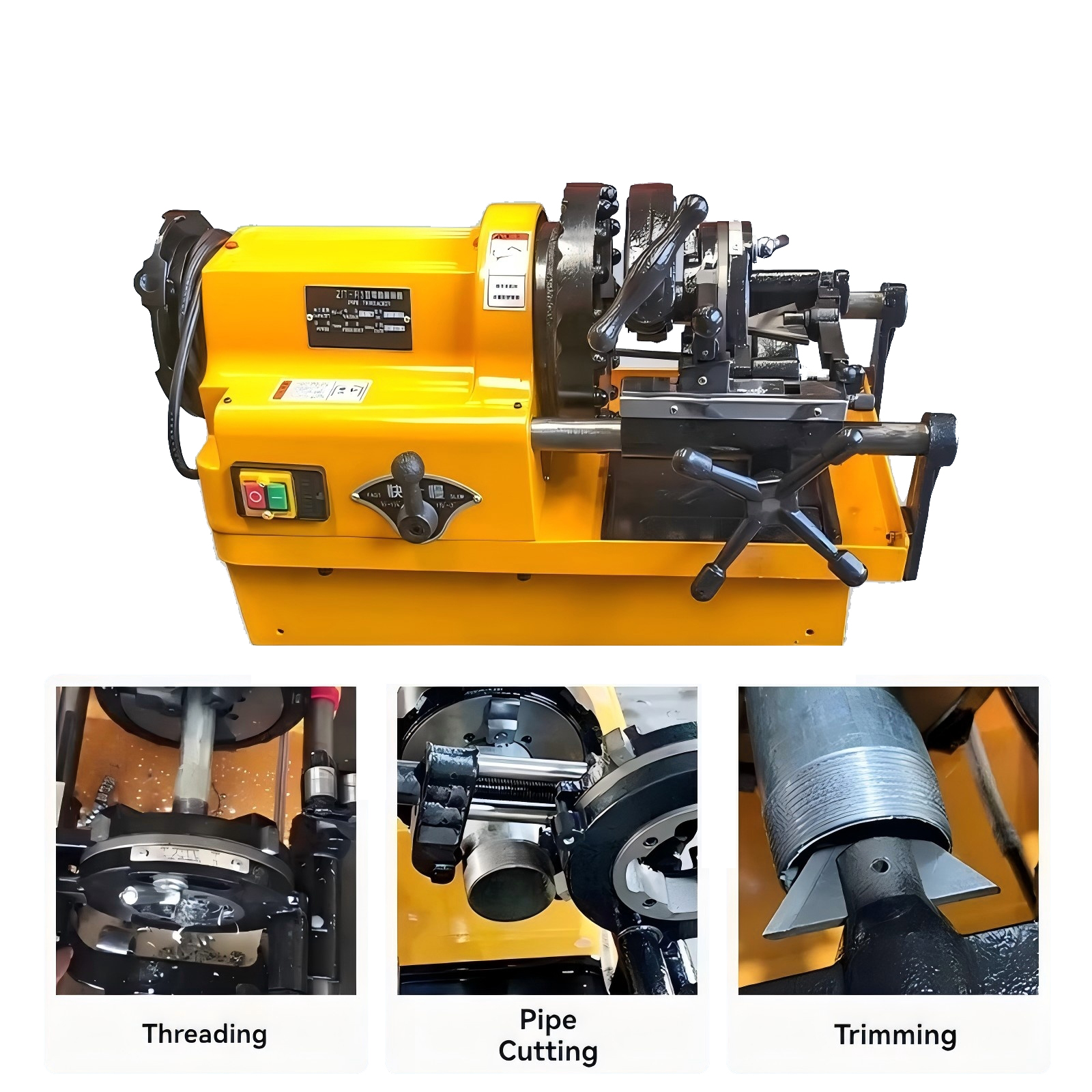 2 Inch  3inch New Electric Pip - مراجعة Pipe Threading Machine وسعره
