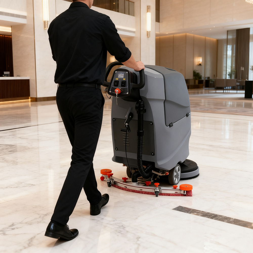 A5B Commercial Cleaning Equipm - مراجعة Industrial Floor Scrubber وسعره