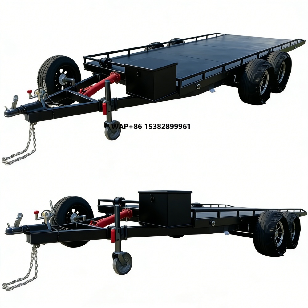 Heavy-Duty Double Axle Steel C - مراجعة Heavy Equipment Hauler وسعره