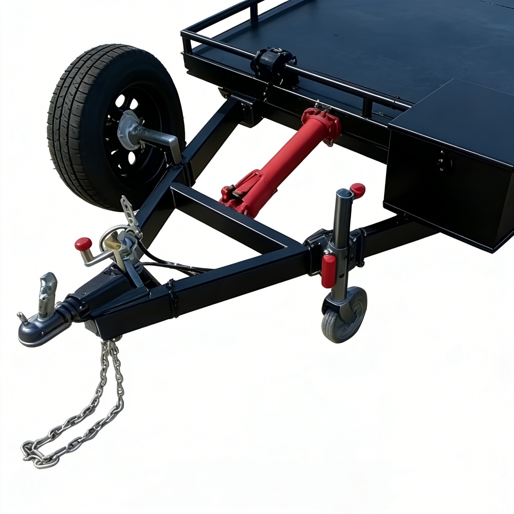 Heavy-Duty Double Axle Steel C - مراجعة Heavy Equipment Hauler وسعره