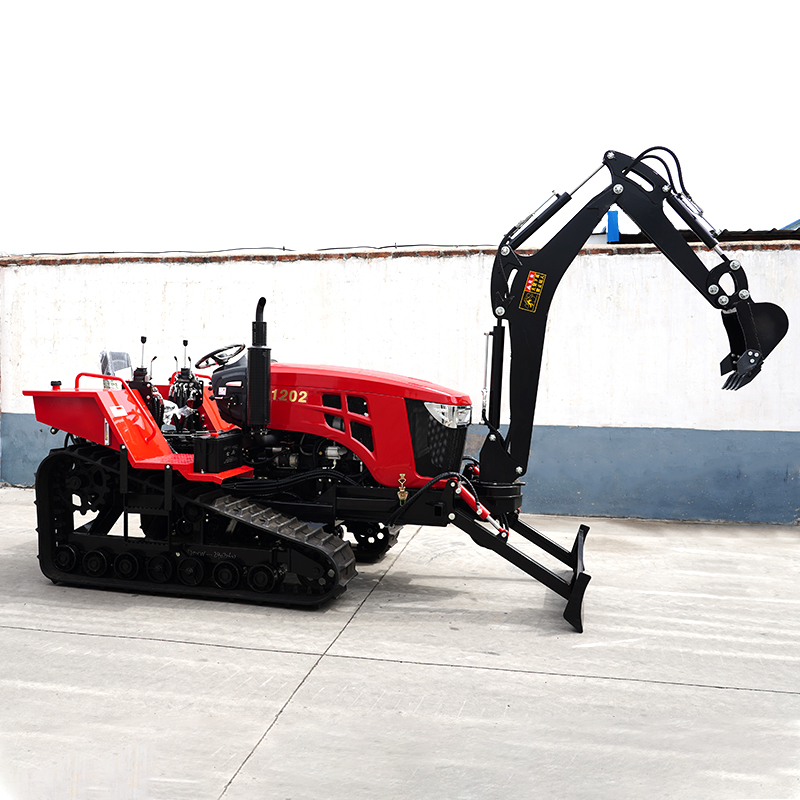 Customized 80/120HP Rubber-tra - مراجعة Tractor Backhoe وسعره