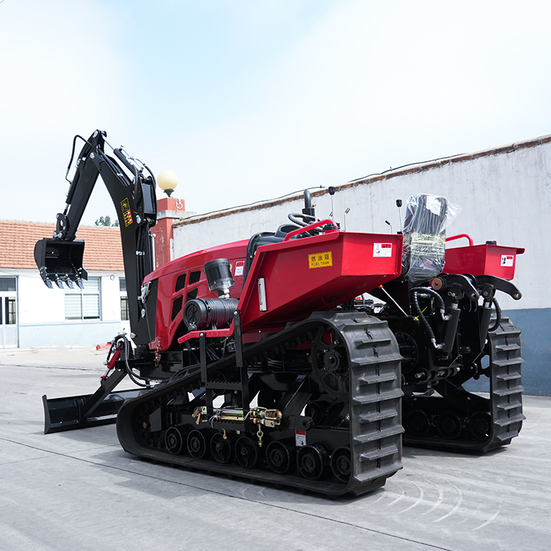 Customized 80/120HP Rubber-tra - مراجعة Tractor Backhoe وسعره