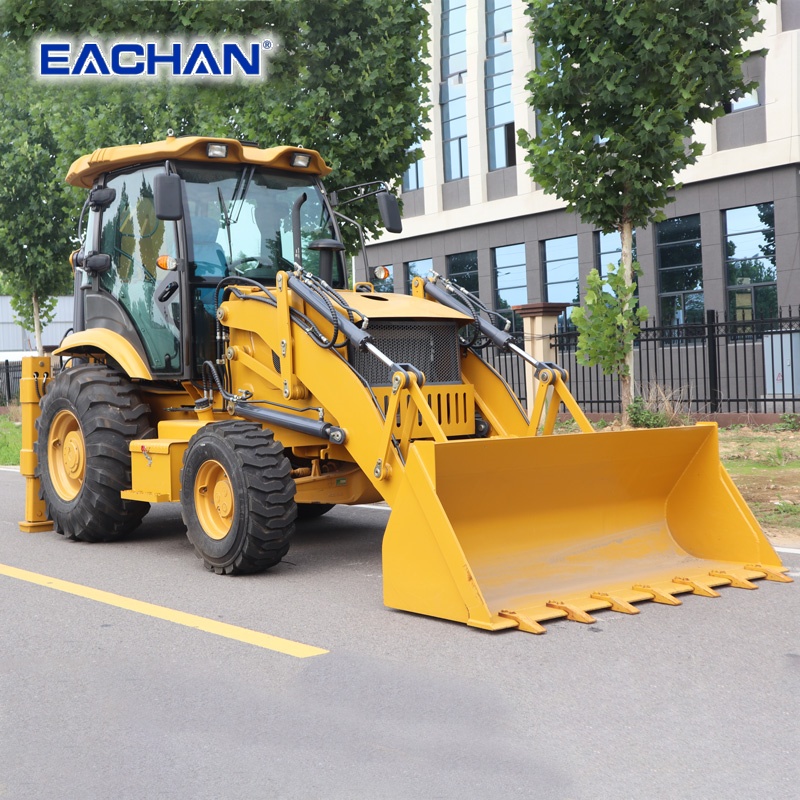 EACHAN Diesel 4 Wheel Backhoe  - مراجعة Tractor Backhoe وسعره