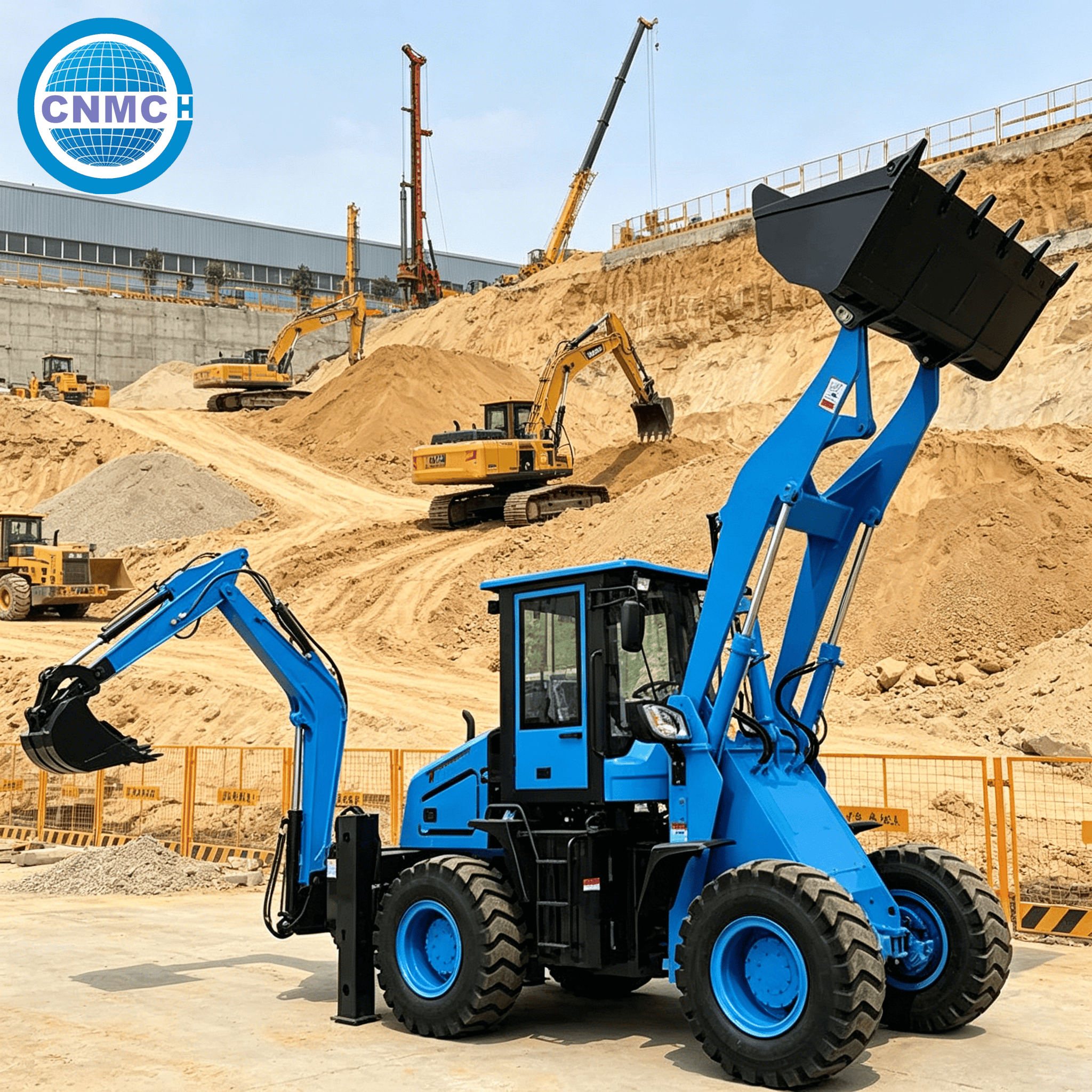 CNMC Backhoe Excavator Loader  - مراجعة Tractor Backhoe وسعره