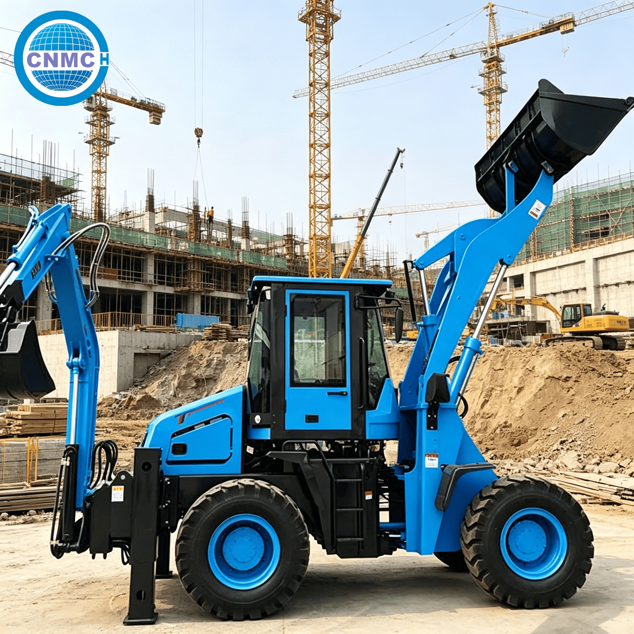 CNMC Backhoe Excavator Loader  - مراجعة Tractor Backhoe وسعره