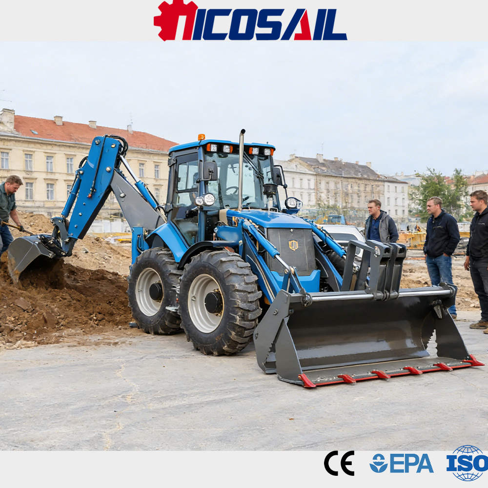 Construction Backhoe Loader CE - مراجعة Tractor Backhoe وسعره