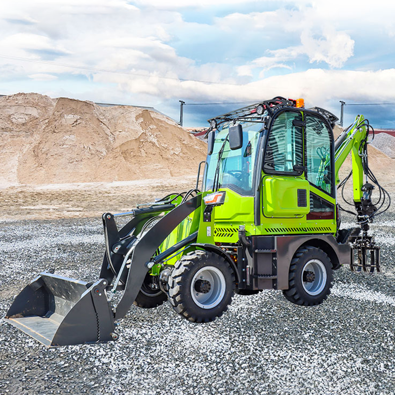 Chinese Backhoe Loader 4x4 EPA - مراجعة Tractor Backhoe وسعره