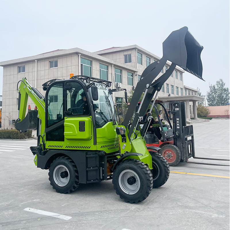 Chinese Backhoe Loader 4x4 EPA - مراجعة Tractor Backhoe وسعره