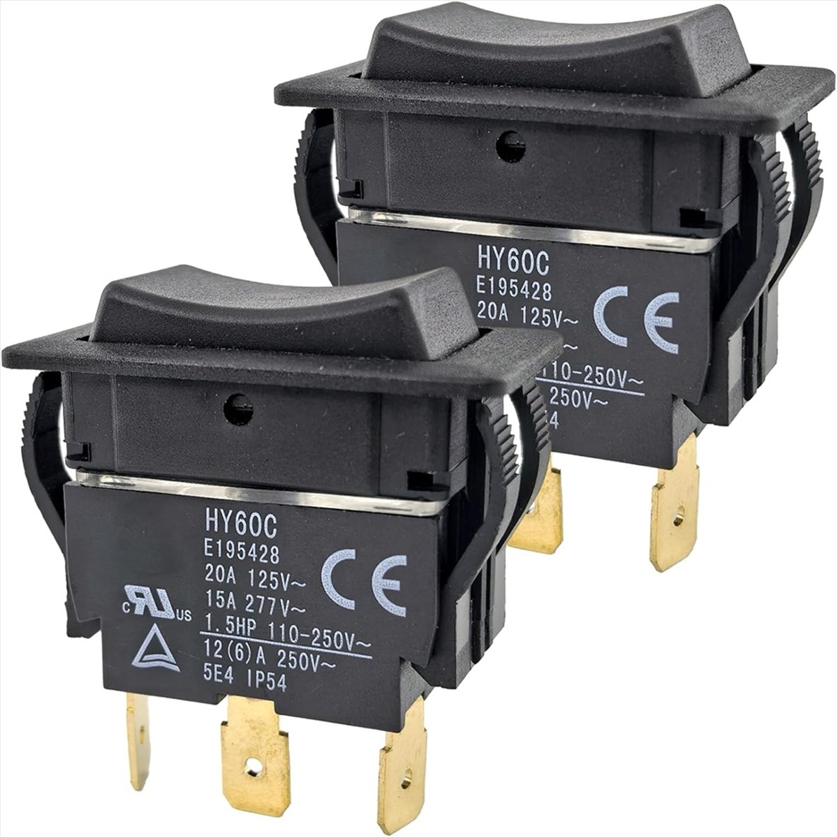 2 Pack HY60C 3-Pin Rocker Swit - مراجعة Heavy Equipment Mechanic وسعره